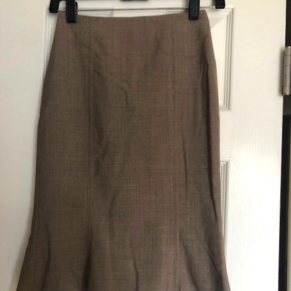 Bebe Brown/Tan Work Skirt Size 2
